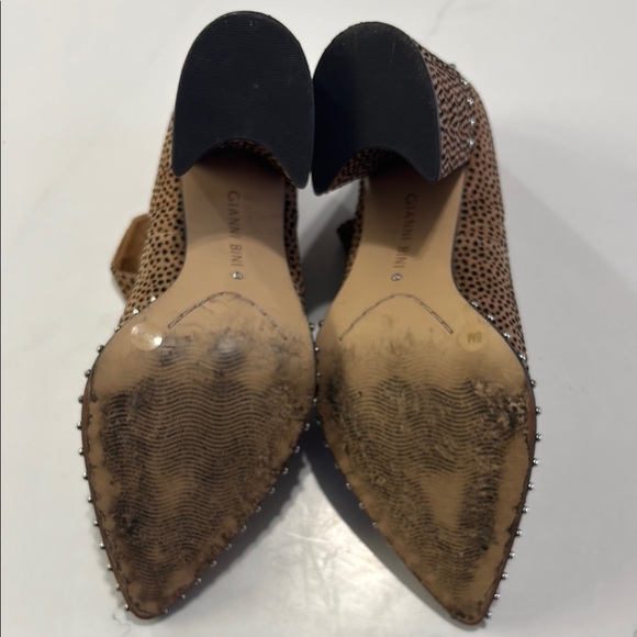 Studded Brown Ankle Boots - Picture 5 of 5